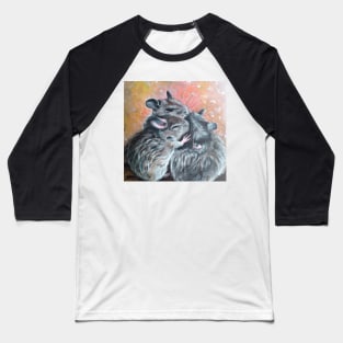 Degus Oil Painting Baseball T-Shirt